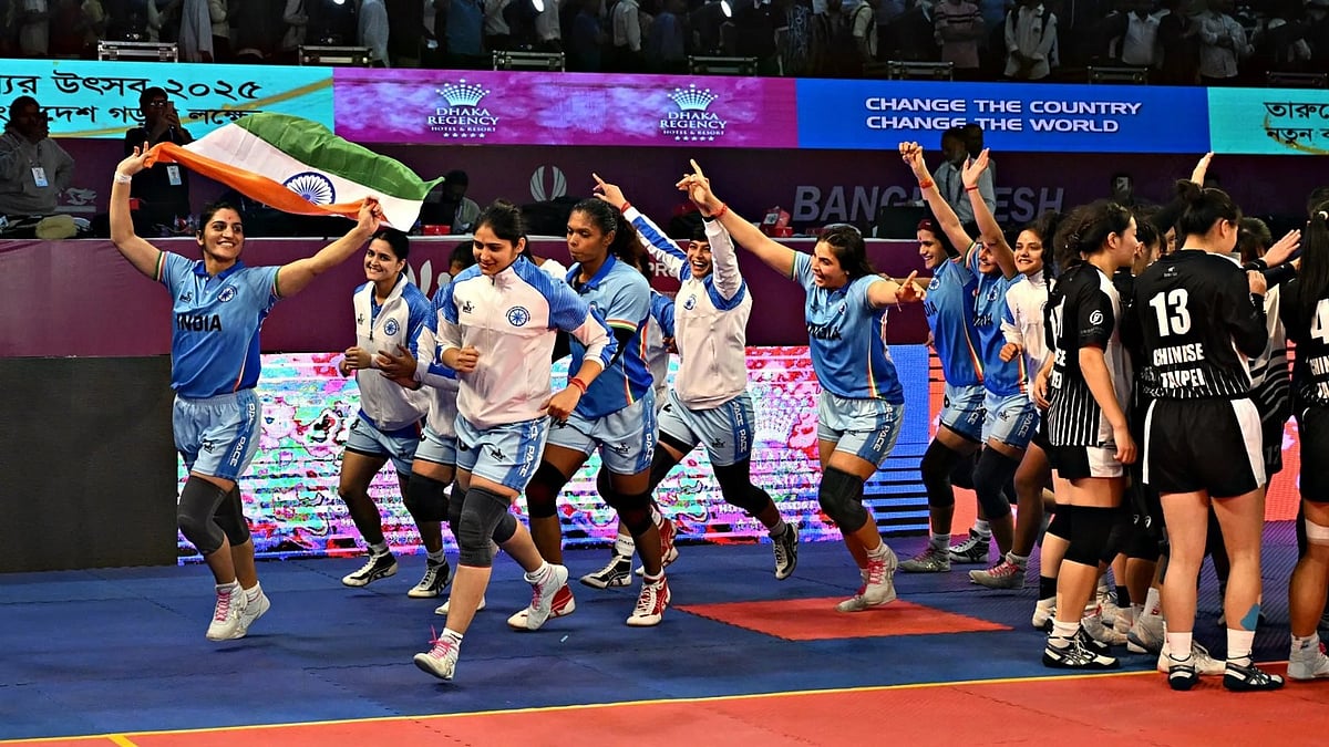 <div class="paragraphs"><p>The Indian women's kabaddi team (Image: Naveen Patnaik/X)</p></div>