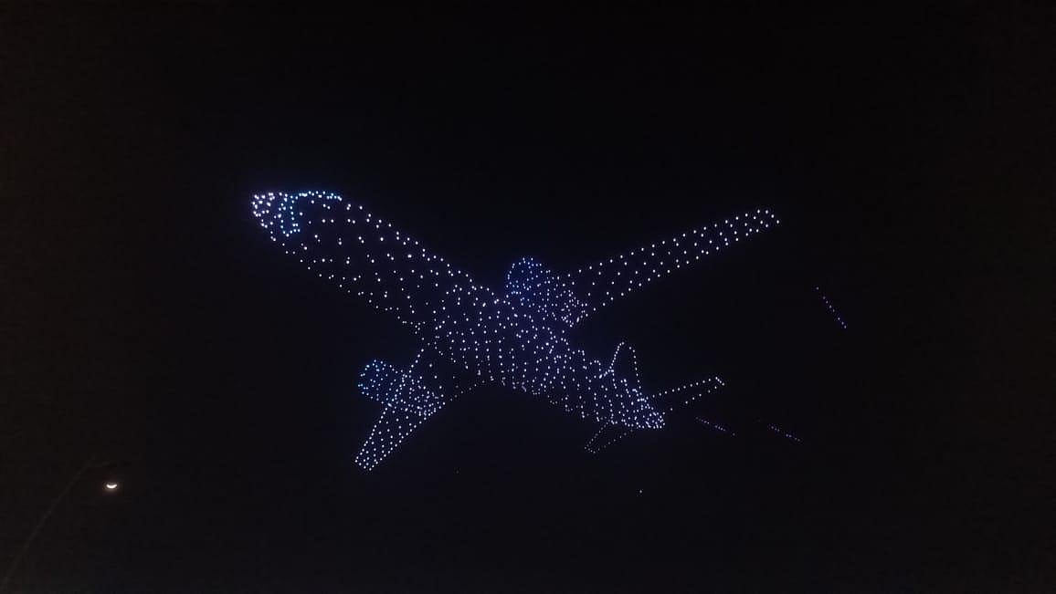 Over 1,500 Drones Deck The Sky Ahead Of Navi Mumbai International Airport Operational Launch