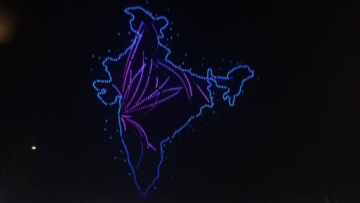 Over 1,500 Drones Deck The Sky Ahead Of Navi Mumbai International Airport Operational Launch