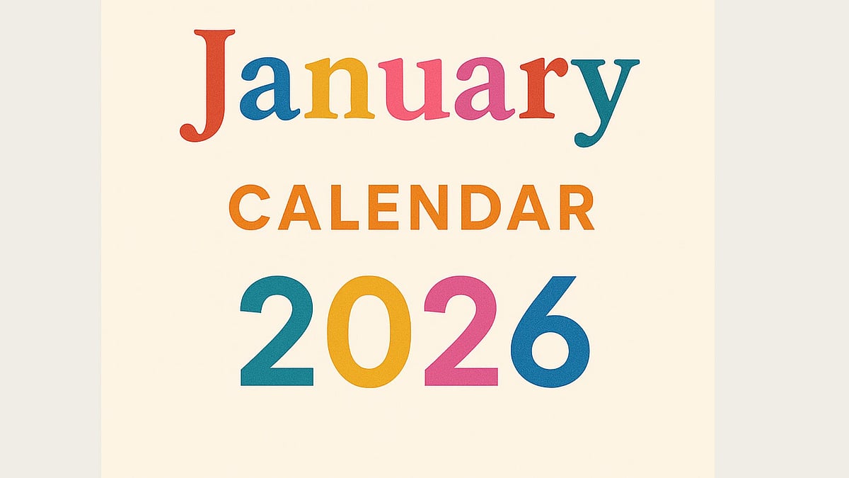 January 2026 Calendar