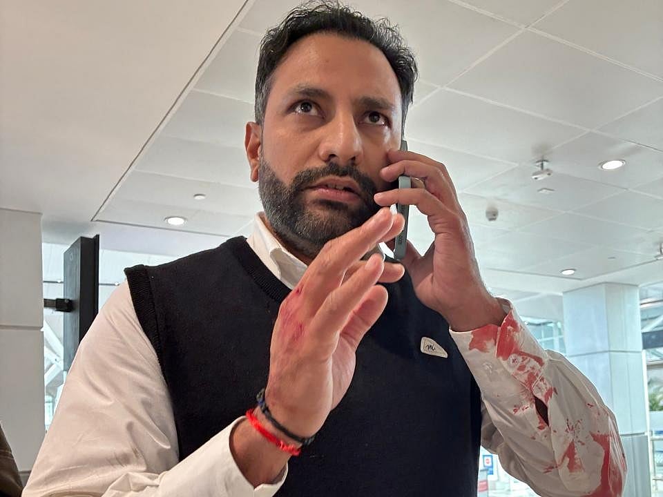 <div class="paragraphs"><p>Captain Virendra Sejwal has been booked under sections 115, 126&nbsp;and 351 of the Bharatiya Nyaya Sanhita in connection with violence near the security checkpoint of Terminal 1 on December 19. (Photo:&nbsp;Ankit Dewan X account)</p></div>
