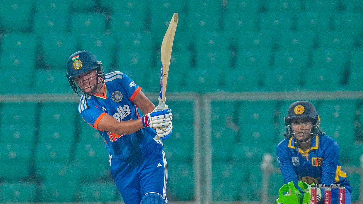 <div class="paragraphs"><p>India's captain Harmanpreet Kaur plays a shot during the fifth T20 International cricket match of a series between India Women and Sri Lanka Women, at Greenfield International Stadium, in Thiruvananthapuram, Kerala, Tuesday, Dec. 30, 2025. (Photo: PTI)</p></div>