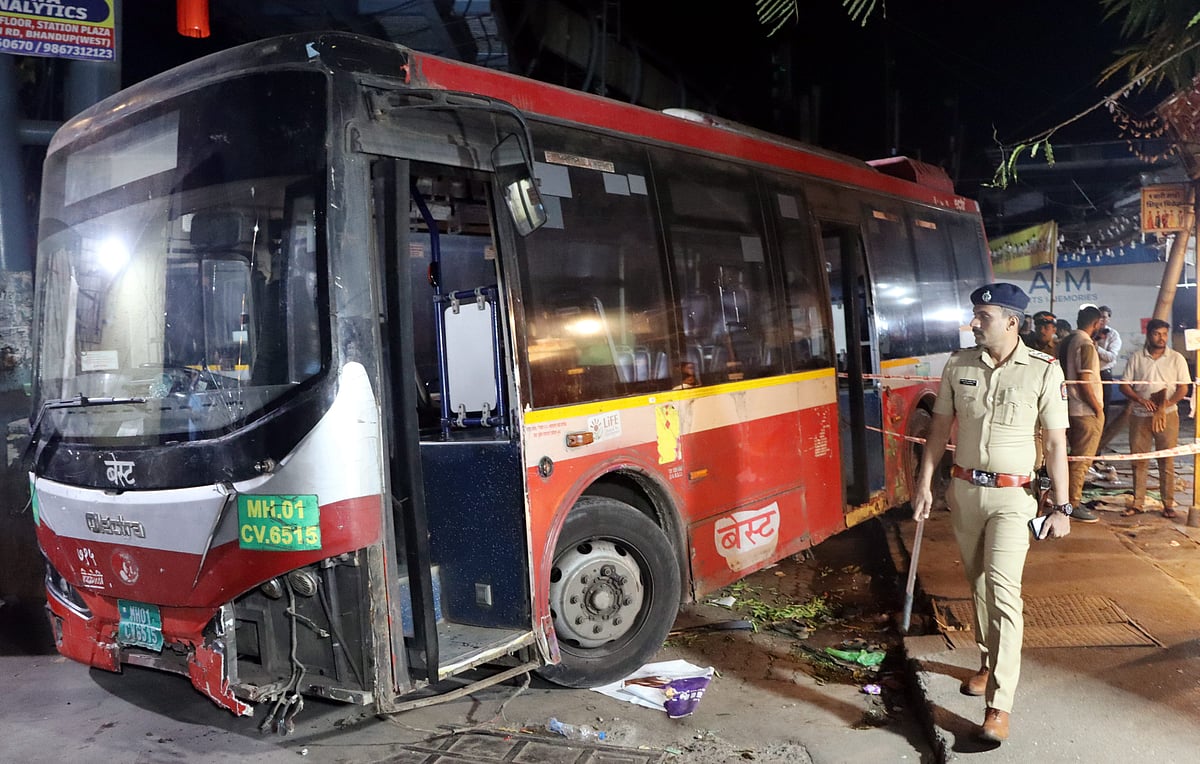 <div class="paragraphs"><p>Four people, including three women, were killed, while nine others were injured after they were hit by a Brihanmumbai Electric Supply and Transport (BEST) bus on Monday night. (Photo: PTI)</p></div>