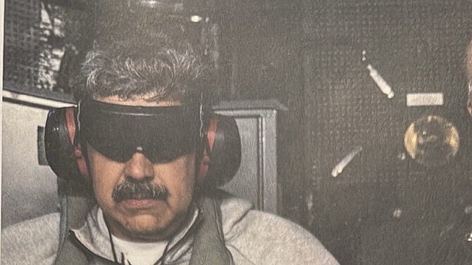 <div class="paragraphs"><p>Nicolas&nbsp;Maduro on board the USS Iwo Jima. (Image: TruthSocial/Donald Trump)</p></div>