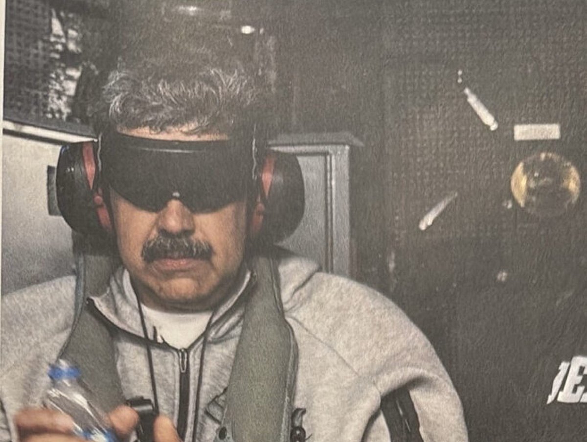 <div class="paragraphs"><p>Venezuelan leader Nicolas Maduro in custody after being captured by the United States. (Photo:&nbsp;@realDonaldTrump/Truthsocial via PTI Photo)</p></div>