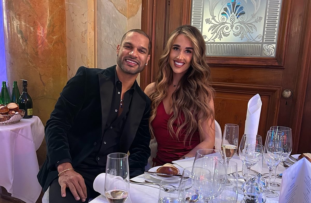 <div class="paragraphs"><p>Shikhar Dhawan and Sophie Shine&nbsp;make headlines for their adorable chemistry on social media. (Photo:&nbsp;Shikhar Dhawan/Instagram)</p></div>