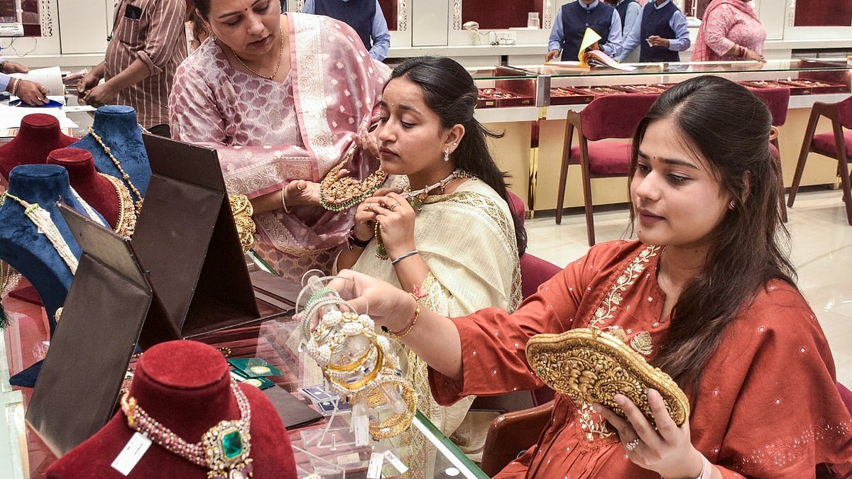 <div class="paragraphs"><p> High-value jewellery, especially wedding-related buying that accounts for more than half of the market, remains predominantly offline. (PTI Photo)</p></div>