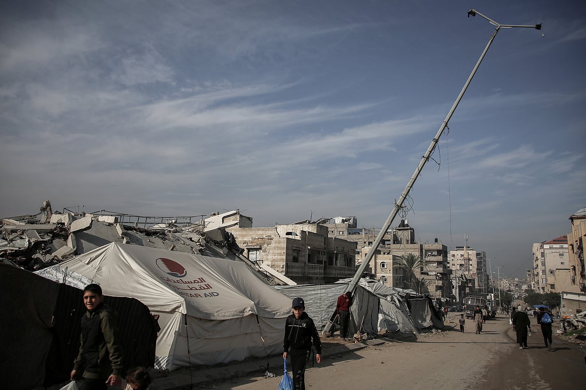 <div class="paragraphs"><p>Made up mainly of fellow heads of government or state and chaired by Trump, the board is designed to drive the transformation of the shattered Palestinian enclave as outlined by Trump’s 20-point plan.</p><p>(Photographer: Ahmad Salem/ Bloomberg)</p></div>