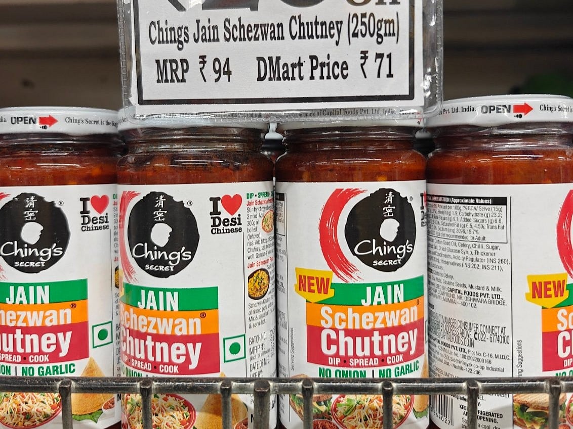 <div class="paragraphs"><p>X user shares image of Schezwan Chutney jars with ‘Jain’ label. (Photo source:&nbsp;X/@@Maha7Arindam)</p></div>