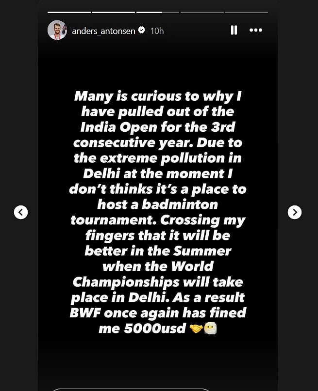 <div class="paragraphs"><p>Screengrab from Anders Antonsen's Instagram Stories.</p></div>