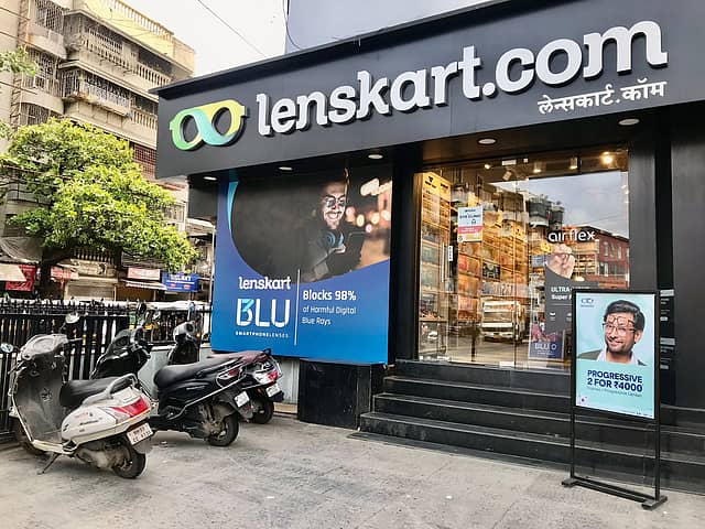 <div class="paragraphs"><p>Lenskart listed at a discount of 3% on the BSE, as against its IPO price of Rs 402 per share. (Photo source: NDTV Profit)</p></div>