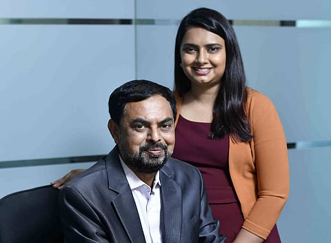  Dandawate with daughter Tanvi: taking a long term view