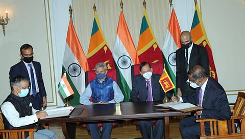  An MoU to build three wind farms was signed in the presence of Minister of External Affairs S Jaishankar in Colombo 