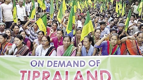  The Tipra Motha is spearheading the demand for a separate state 