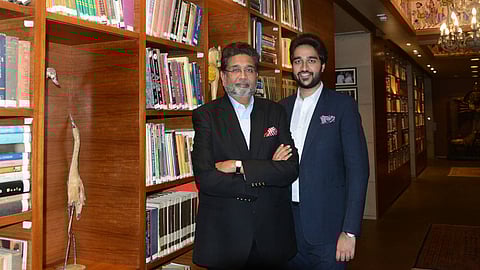  Neotia, with son Parthiv: knitting the business well 