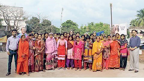  Beneficiaries of a women empowerment project in Murshidabad District, West Bengal 