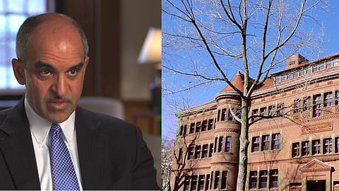  The Harvard campus. To the left, Dr Srikant Datar 