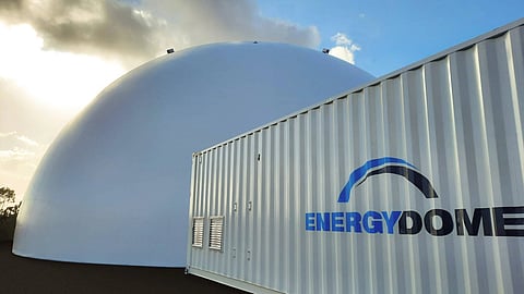  Energy Dome’s emission-free storage method stores power generated from the sun and wind 