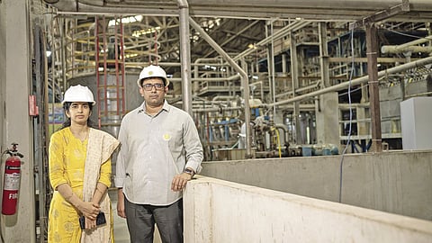 Adavani with his wife Maniswetha: tough task master