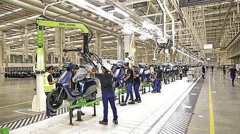 On an electric growth path