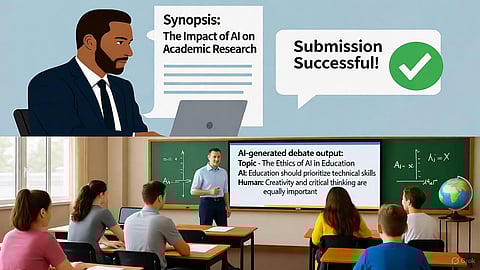 If AI begins to replace human curiosity with convenience, what happens to the soul of academia and the integrity of learning itself?