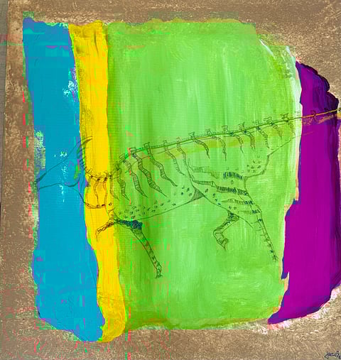 Layered Learning Tiles/Dinosaurs