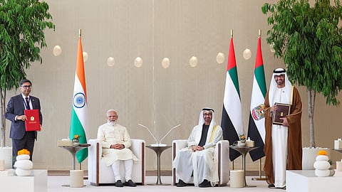 Modi with Nahyan: strategic collaboration