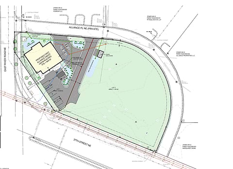Snippet of plans submitted to city of Rochester 