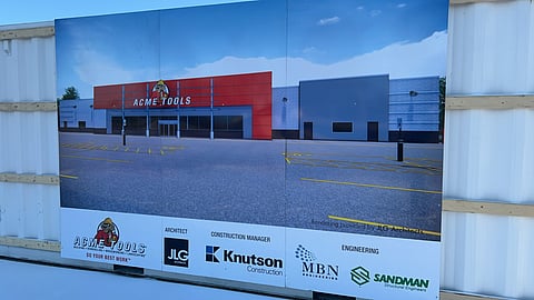 Acme Tools coming to Rochester and under construction 