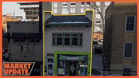 A well known building is listed for sale in Downtown Rochester, MN