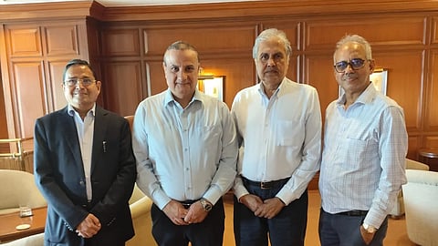 L- R, Mr. Kirit Bhansali ,Mr. Kobbi  Shoshani, Mr. Anoop Mehta, Mr. Mehul Shah
