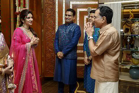 A Star-Studded Navaratri Evening at Kalyanaraman Residence in Thrissur