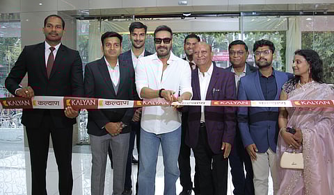 Actor Ajay Devgn Unveils New Kalyan Jewellers Showroom in Indore