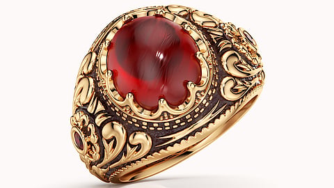 Aamir Khan & his queen Gauri Spratt seal their marriage with signature Ruby Rings Crafted by QWEEN