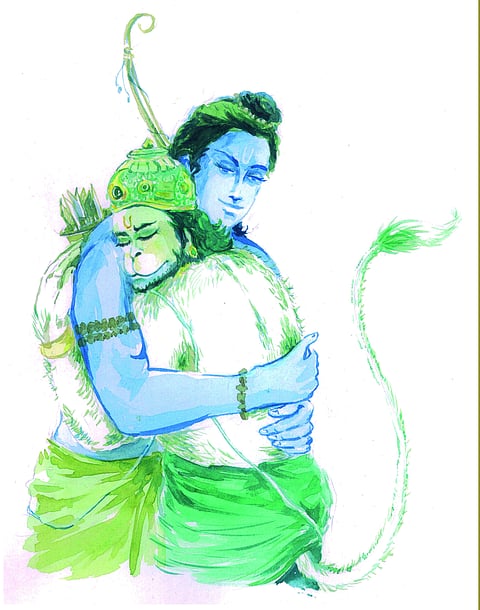 śiṣṭahanūmadbhūṣita rāma |