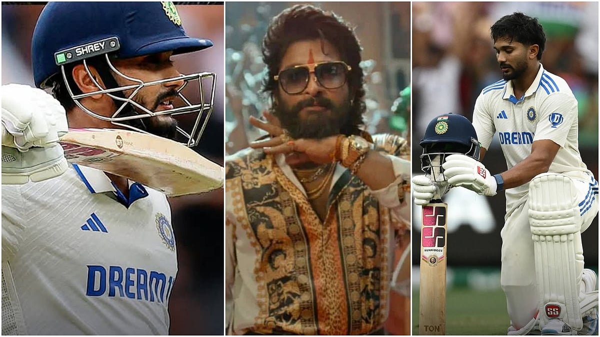 Tollywood impact: Nitish Kumar Reddy celebrates his landmark innings at MCG, Pushpa and Baahubali style