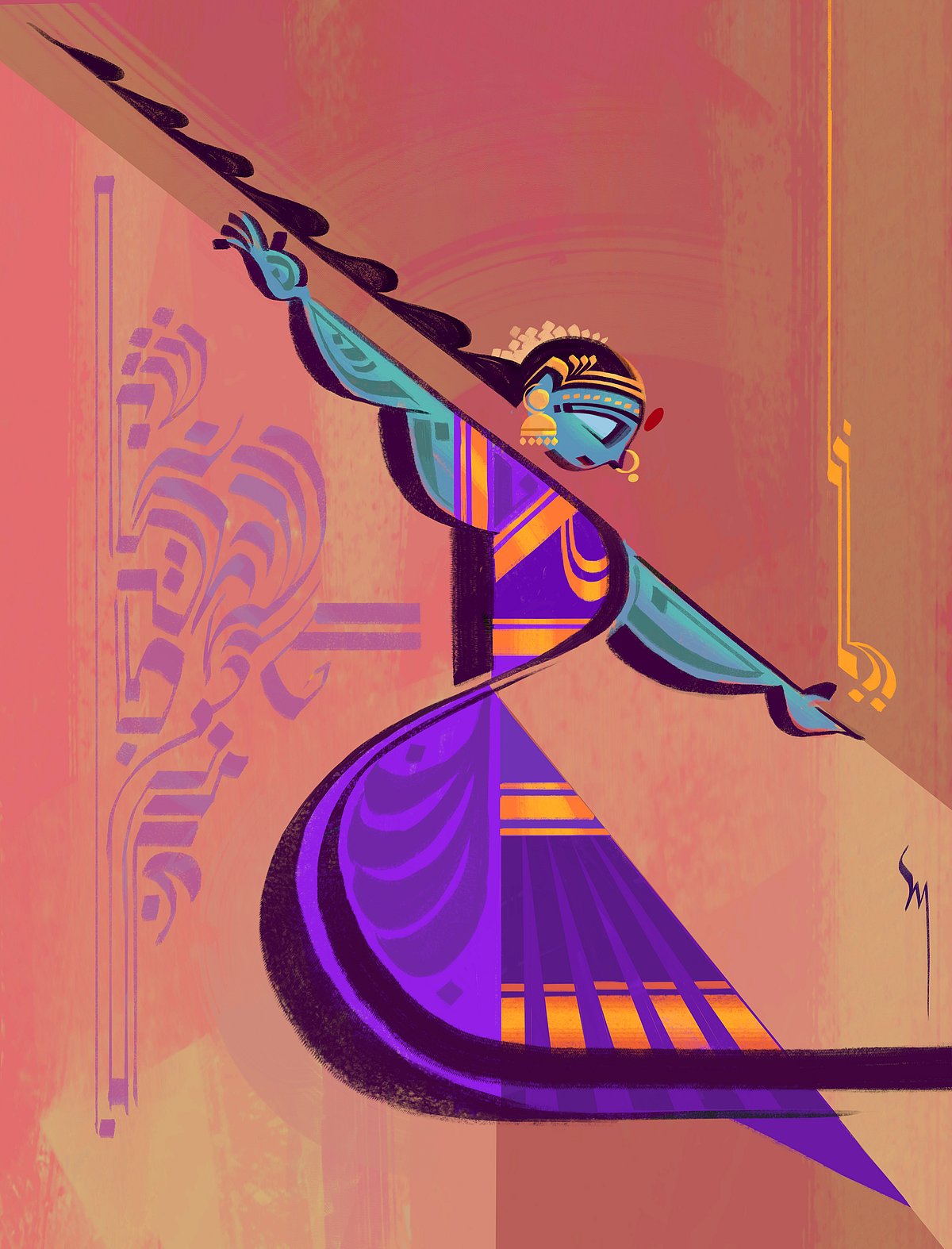 Exploring the Fusion of Calligraphy and Geometry