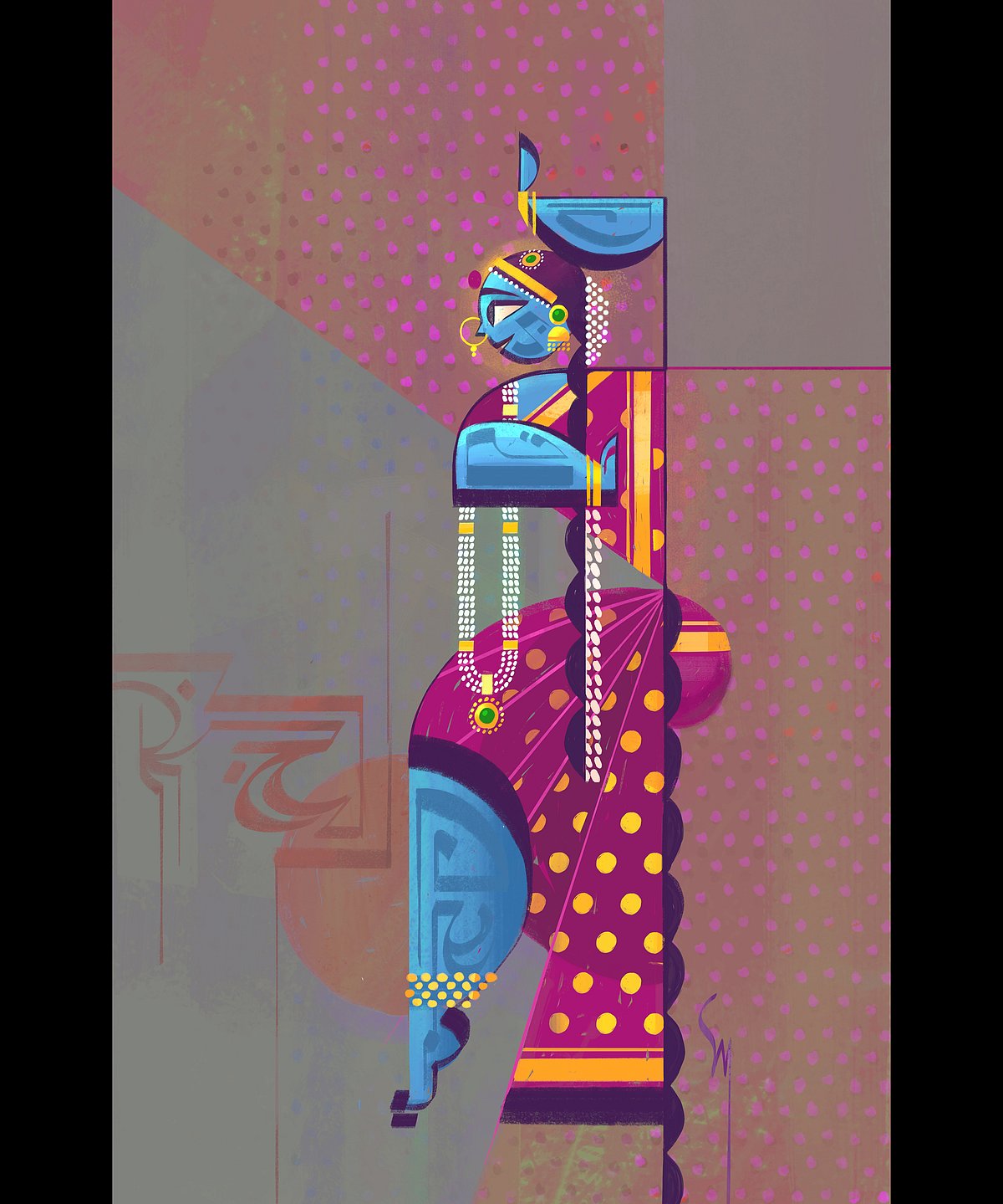 Exploring the Fusion of Calligraphy and Geometry