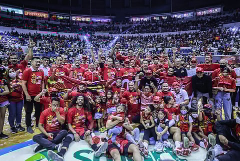 Photographs by Rio deluvio for the daily tribune @tribunephl_rio
SAN Miguel Beer overcomes adversities to emerge as champion of the 2022 PBA Philippine Cup.   