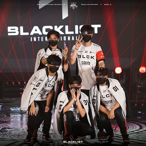 PHOTOGRAPH COURTESY OF   BLACKLIST 
BLACKLIST starts to heat up, posting two impressive wins to claim the lead in the midway mark of the MPL Season 10.  