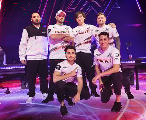 PHOTOGRAPH COURTESY OF  THIEVES 
MEMBERS of 100 Thieves miss the ongoing Valorant Champions 2022 after contracting coronavirus. 