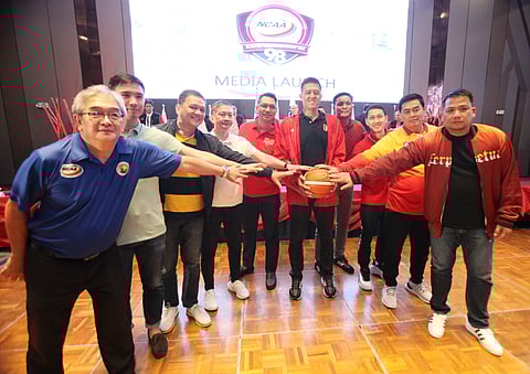 Photograph by JOEY SANCHEZ MENDOZA for the daily tribune @tribunephl_joey
NCAA coaches pick Letran and Mapua as the teams to beat in Season 98 NCAA men’s basketball tournament.    