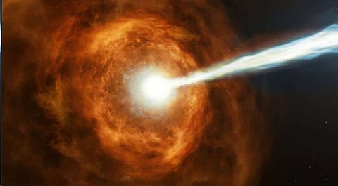 Gamma-ray explosions: Brightest flash of light