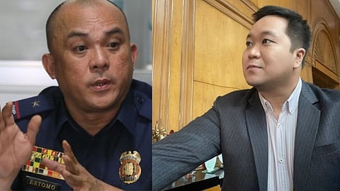 National Capital Region Police Office Chief BGen Jonnel Estomo and GMA 7 reporter JP Soriano