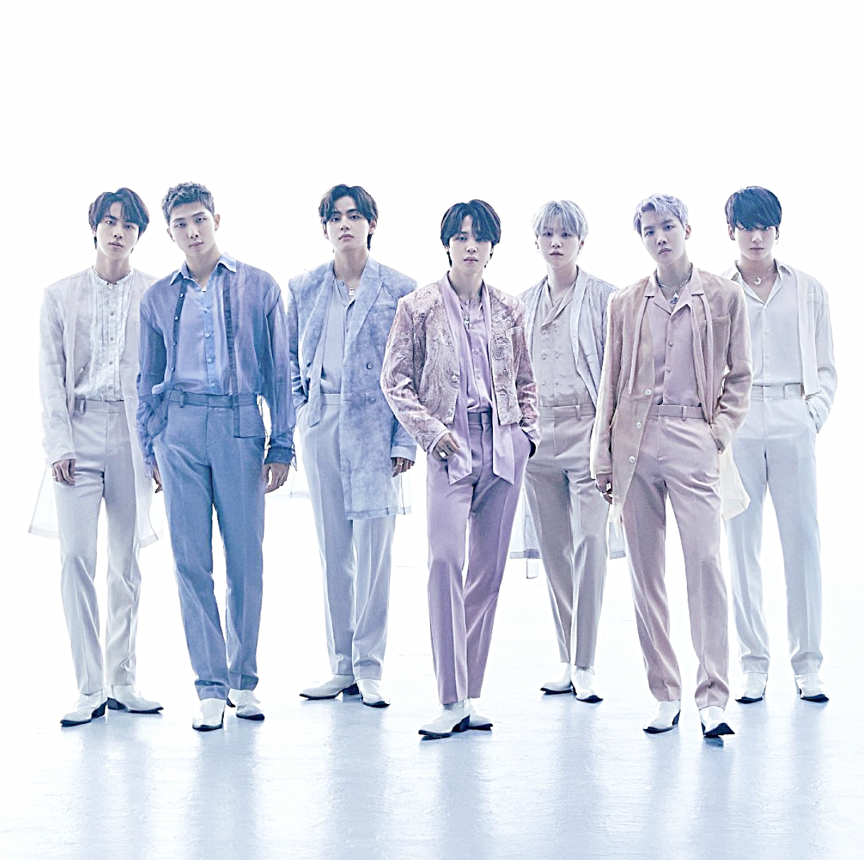 PHOTOGRAPH COURTESY OF IG/BTS BIGHIT
BTS members (from left) Jin, RM, V, Jimin, Suga, J-Hope, and Jungkook.