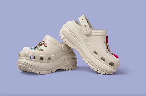 The Mega Crush Clog gives a unique height-focused spin to the Crocs Classic Clog.