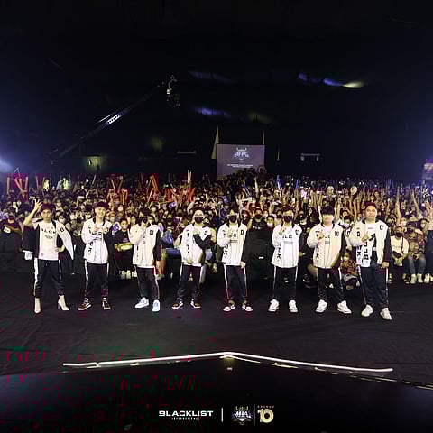 PHOTOGRAPH COURTESY OF BLACKLIST
BLACKLIST International displays grace under pressure to beat  ECHO and regain the Mobile Legends Professional League Philippines title.     