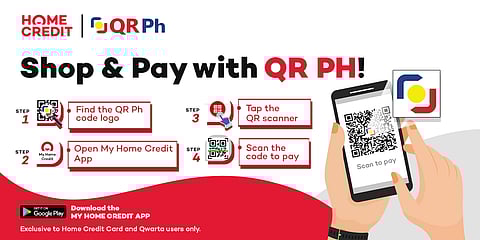 PHOTOGRAPH COURTESY OF HOME CREDIT PHILIPPINES
QR Ph codes make payment a lot faster, easier, and safer.