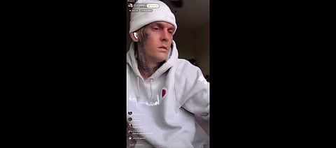 One of Aaron Carter's last live streams before his death. | YouTube screencap/SuperDuperVision