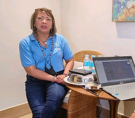 Cecille May Kimpo, director of Sales and Marketing at Crimson Hotel Boracay and Spa, tells how the hotel has been coping with the battering of the Covid 19, saying that they are now experiencing the rebound from the pounding of the global health crisis.  | Photograph courtesy of John Henry Dodson for the Daily Tribune